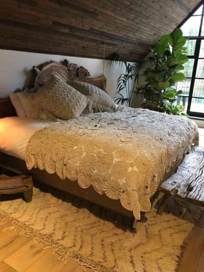 Crochet Bed Cover In Cream
