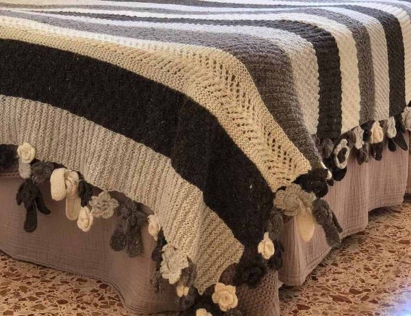 Earth Tones Crochet Blanket