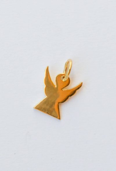 gold plated angel charm