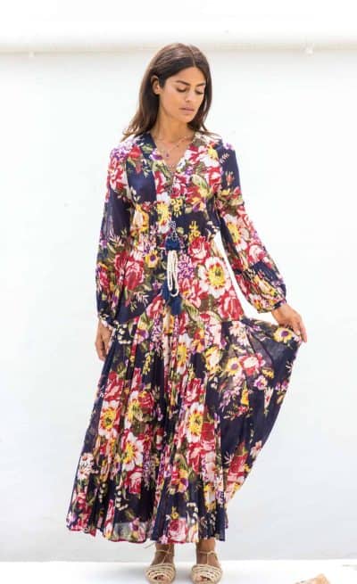 nay floral ankle length dress