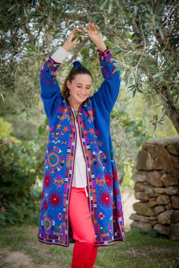 long embroidered coat