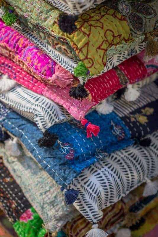 Kantha stitch on cotton mattresses