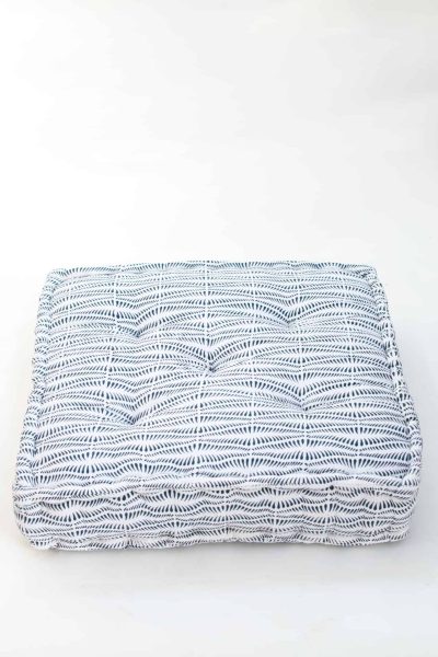 square floor cushion in white