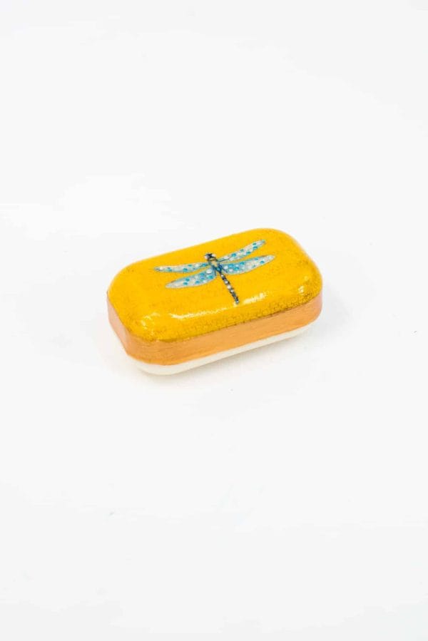 Yellow Dragonfly Decoupage Soap