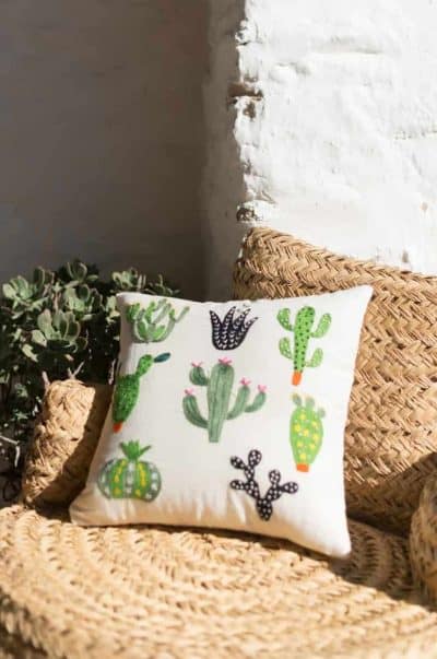 Cactus Garden Cushion Cover