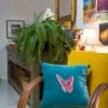 Velvet Butterfly Cushion Cover - La Galeria Elefante Ibiza