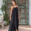 Silk Angel Dress Black