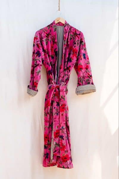 Pink Dressing Gown / Smoking Coat