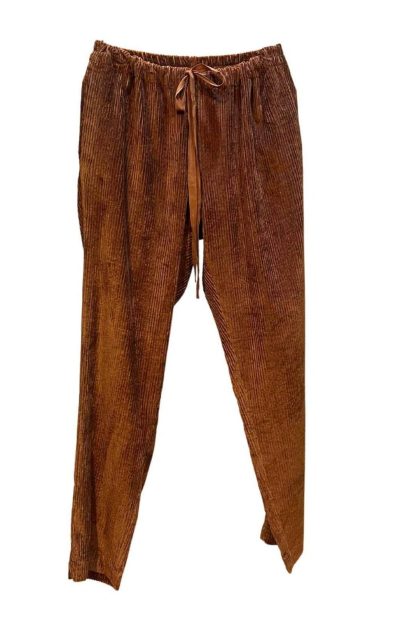 Cord Ny Trousers Caramel Front