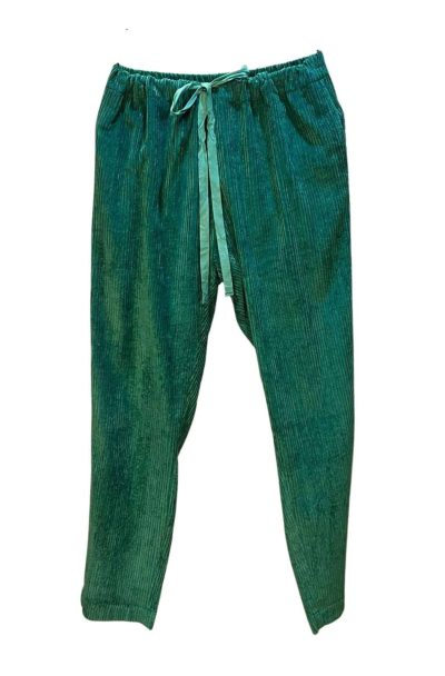 Cord Ny Trousers Green Front