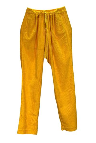 Cord Ny Trousers Yellow Front
