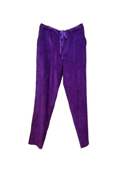 Cord Fran Trousers Purple Front