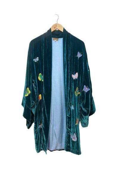 Velvet Butterfly Kimono Front