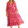 Pink Paisley Mexican Dress