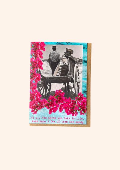 Horse And Cart Greetings Card