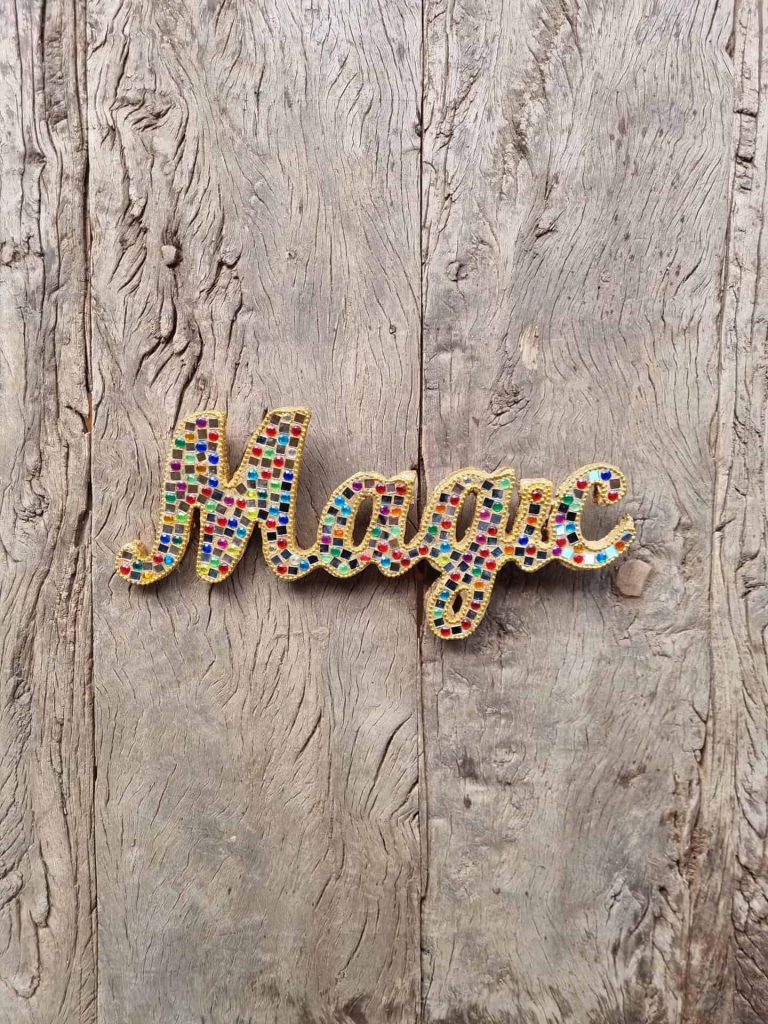 magic glitter sign gold 1