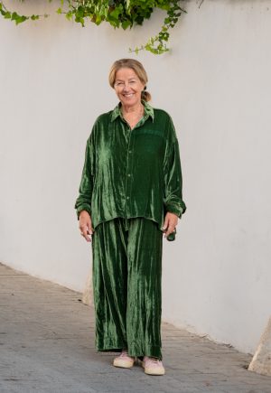Jumbo Shirt in Velvet