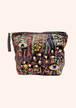 SEWA Jungle Clutch in Velvet