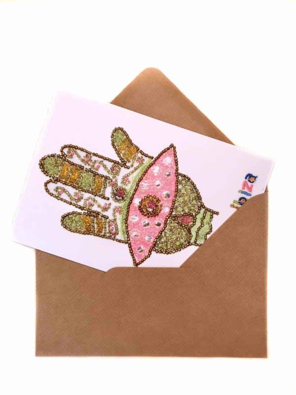 hand of Fatima on a card